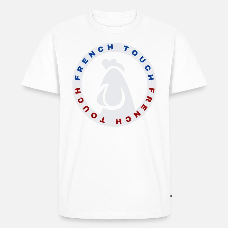 Französisch touch - Männer Premium Bio T-Shirt - Weiß