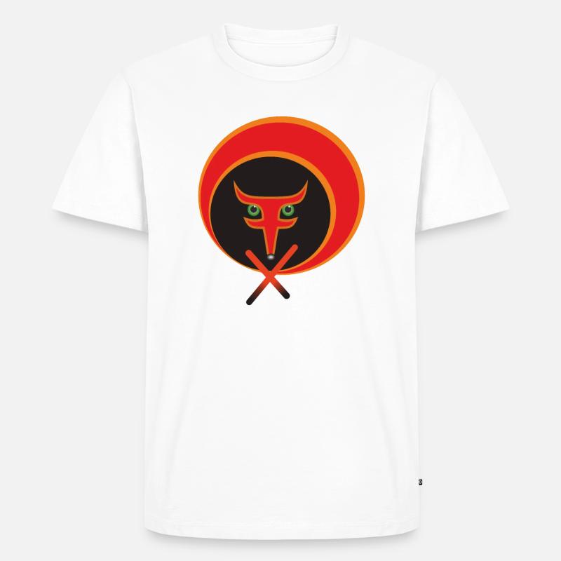 Der Rotfuchs des Lebens. - Männer Premium Bio T-Shirt - Weiß