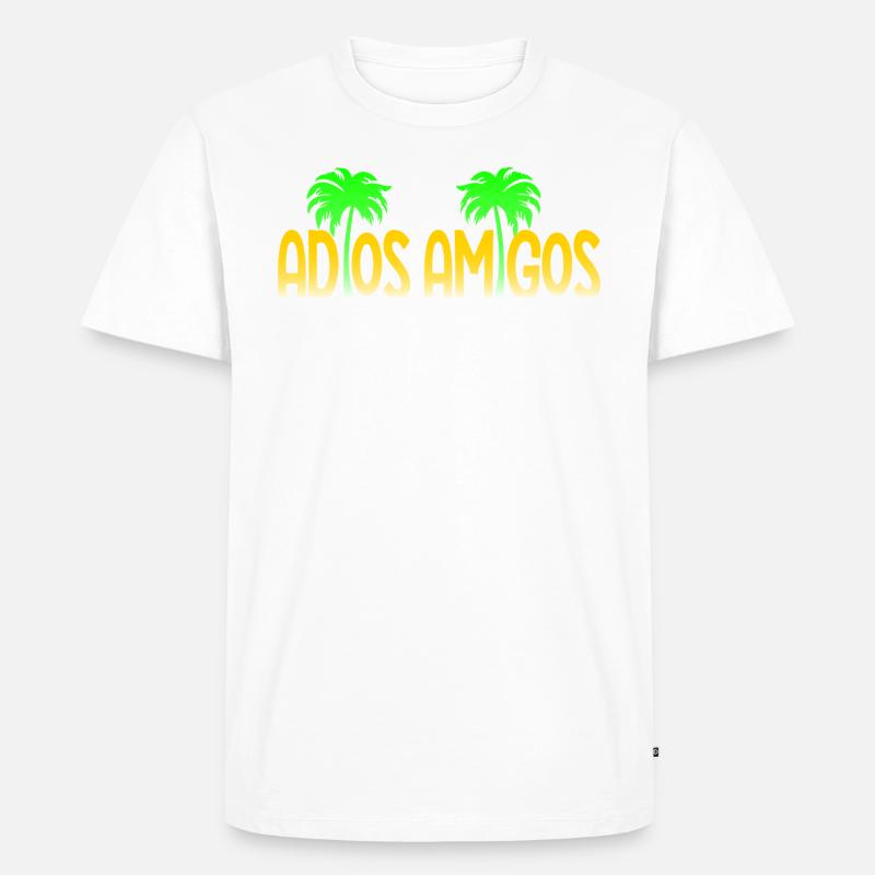 Adios Amigos - Männer Premium Bio T-Shirt - Weiß