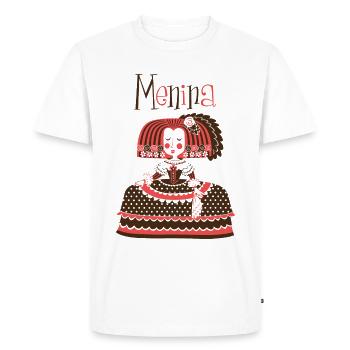 MENINA - T-shirt Premium bio Homme - blanc - Devant - Nico (187cm)