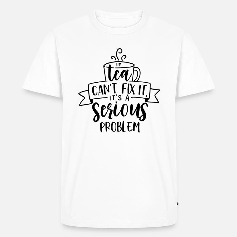 Tea coffee problem - Men's Premium Organic T-Shirt - white