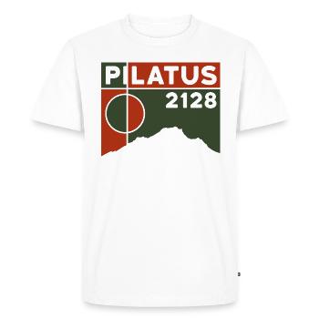 Pilatus Tomlishorn Randonnée Randonnée Lac des Quatre-Cantons - T-shirt Premium bio Homme - blanc - Devant - Nico (187cm)