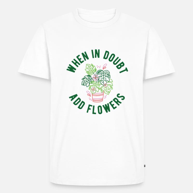 Landschaftsgärtner Hobbygärtner Gärtner - Männer Premium Bio T-Shirt - Weiß