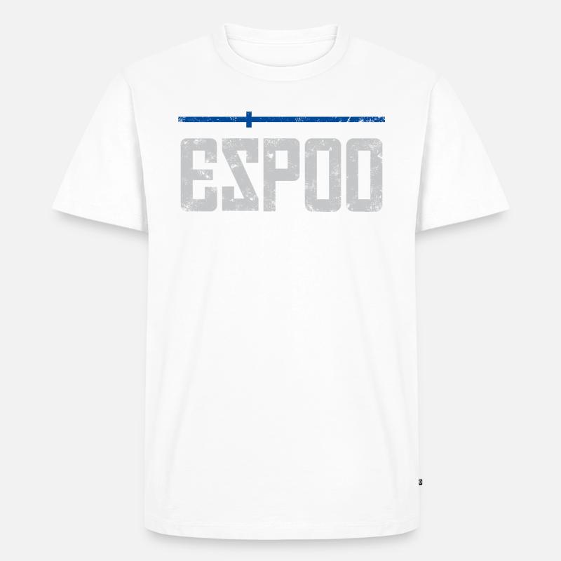 Espoo - Männer Premium Bio T-Shirt - Weiß