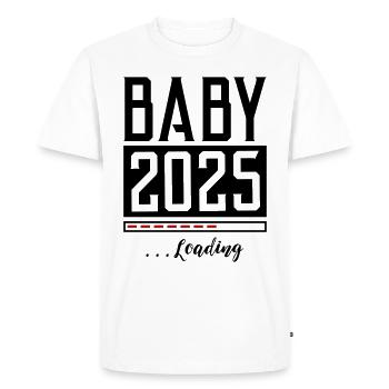 Bébé 2025 Chargement Dicton - T-shirt Premium bio Homme - blanc - Devant - Nico (187cm)