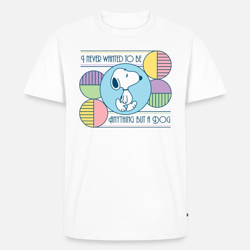 Peanuts Snoopy Ein Hund Sein - Männer Premium Bio T-Shirt - Weiß