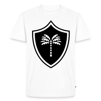 Armoiries de la palme - T-shirt Premium bio Homme - blanc - Devant - Nico (187cm)