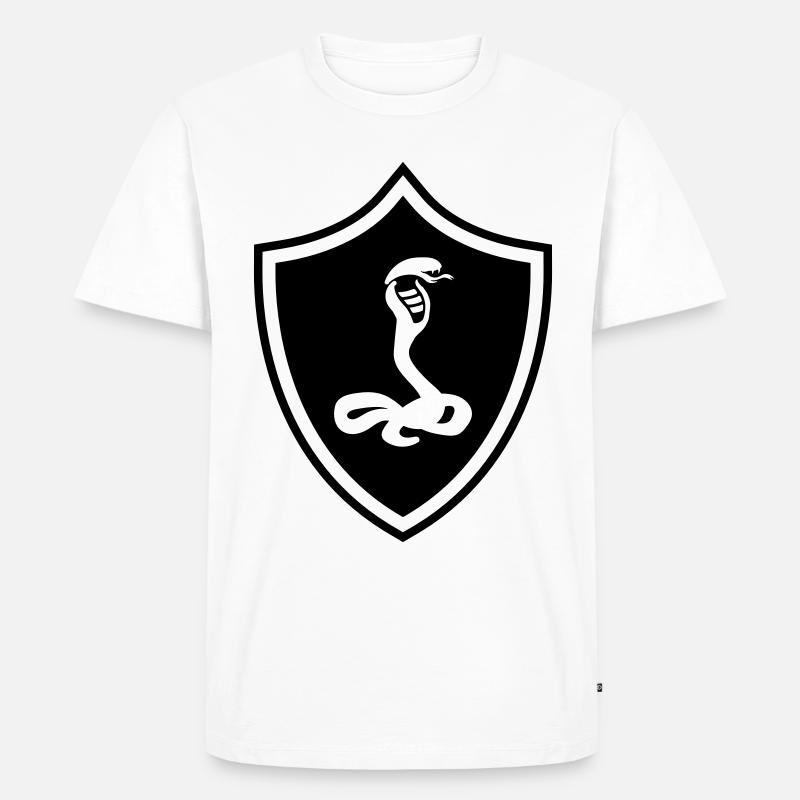 Serpente Stemma cobra - Maglietta ecologica premium da uomo - bianco