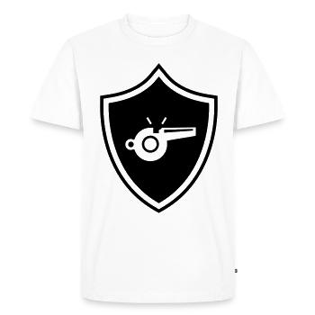 Whistle Pipe Armoiries - T-shirt Premium bio Homme - blanc - Devant - Nico (187cm)