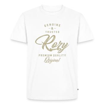 Rory! T-shirts et Hoodies pour vous - T-shirt Premium bio Homme - blanc - Devant - Nico (187cm)