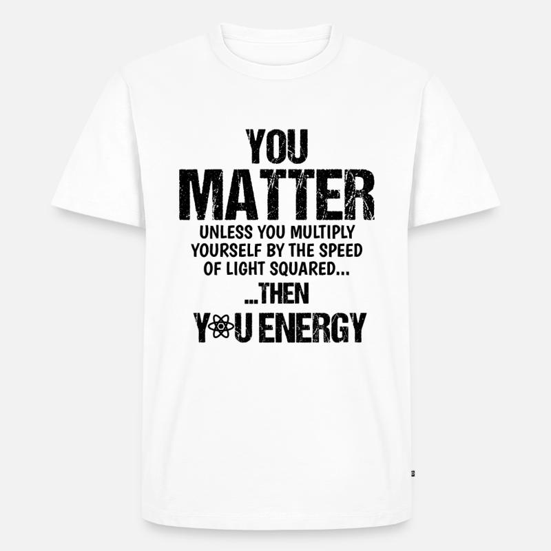 Physik - Männer Premium Bio T-Shirt - Weiß