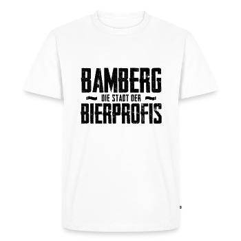 Bamberg Ville des professionnels de la bière buveur de bière cadeau - T-shirt Premium bio Homme - blanc - Devant - Nico (187cm)