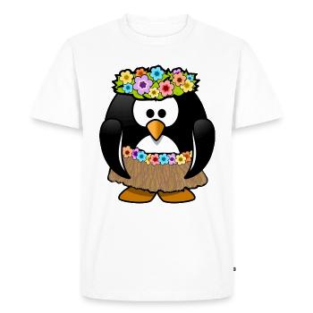 Ola en vacances à Hawaï - T-shirt Premium bio Homme - blanc - Devant - Nico (187cm)
