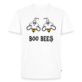 Boo Bees Funny Halloween Bee Lovers Sarcastic - Men's Premium Organic T-Shirt - white - Front - Nico (187cm)