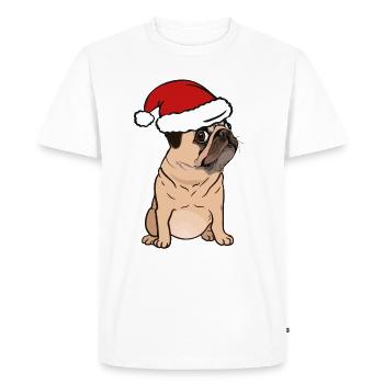 Nicholas Noël Carlin - T-shirt Premium bio Homme - blanc - Devant - Nico (187cm)