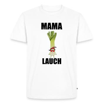 Mama Lauch - T-shirt Premium bio Homme - blanc - Devant - Nico (187cm)