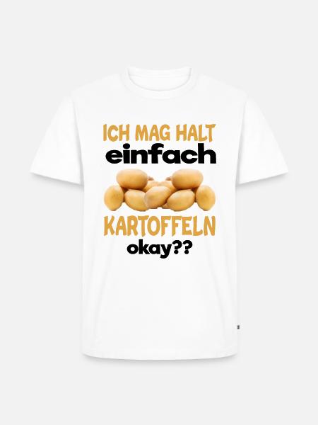 Kartoffel - Männer Premium Bio T-Shirt - Weiß