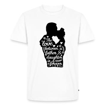 Father and Daughter Matching - T-shirt Premium bio Homme - blanc - Devant - Nico (187cm)