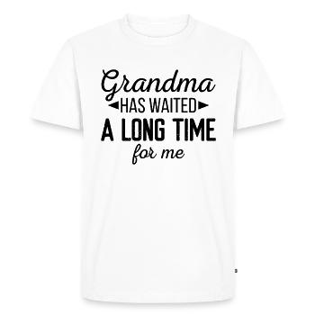 Grandma Has Waited A Long Time Onesie - T-shirt Premium bio Homme - blanc - Devant - Nico (187cm)