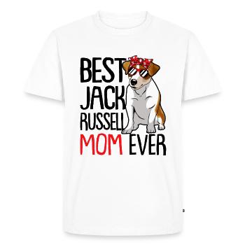 Jack Russell Russel - T-shirt Premium bio Homme - blanc - Devant - Nico (187cm)