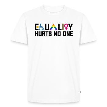 Equality Hurts No One Disability LGBTQ - Men's Premium Organic T-Shirt - white - Front - Nico (187cm)