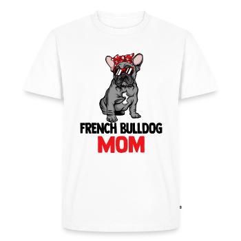 French Bulldog - T-shirt Premium bio Homme - blanc - Devant - Nico (187cm)