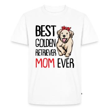 Golden Retriever - Men's Premium Organic T-Shirt - white - Front - Nico (187cm)