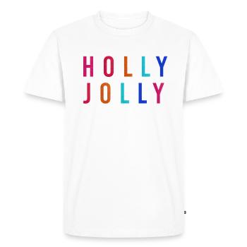 Holly Jolly Christmas Party - T-shirt Premium bio Homme - blanc - Devant - Nico (187cm)
