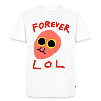 Forever LOL - Männer Premium Bio T-Shirt - Weiß - Vorne - Nico (187cm)