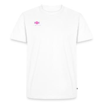 Les Gourmands Disent / Gourmandise - T-shirt Premium bio Homme - blanc - Devant - Nico (187cm)