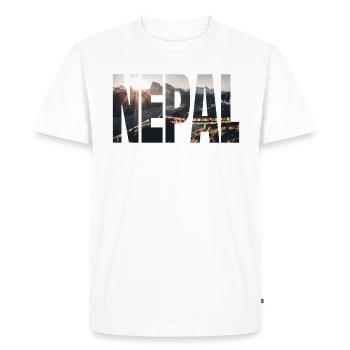 Nepal - Men's Premium Organic T-Shirt - white - Front - Nico (187cm)