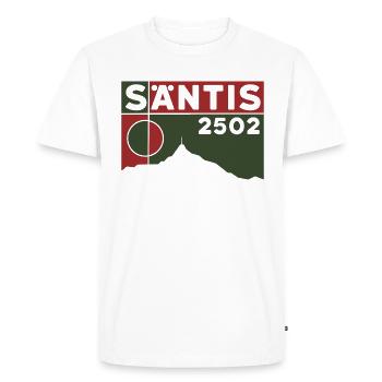 Säntis Mountain Tour Ascent Tour Souvenir Alpstein - Men's Premium Organic T-Shirt - white - Front - Nico (187cm)