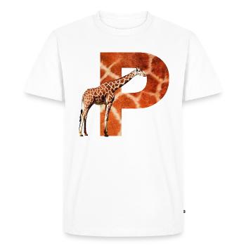 girafe p - T-shirt Premium bio Homme - blanc - Devant - Nico (187cm)