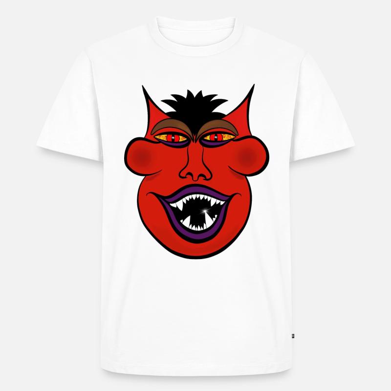 Devil Motif Devil - Men's Premium Organic T-Shirt - white