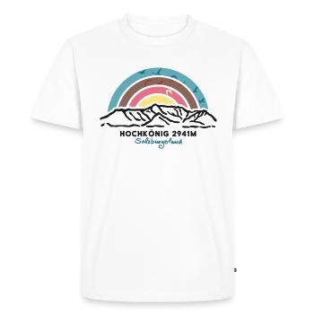 Hochkönig Berg Mühlbach Salzbourg Souvenir de randonnée - T-shirt Premium bio Homme - blanc - Devant - Nico (187cm)