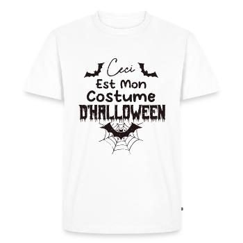 Ceci Est Mon costume d’halloween - T-shirt Premium bio Homme - blanc - Devant - Nico (187cm)