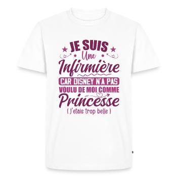 Je Suis Une Infirmière Humour Cadeau Infirmière - T-shirt Premium bio Homme - blanc - Devant - Nico (187cm)