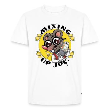Mélanger des cocktails - T-shirt Premium bio Homme - blanc - Devant - Nico (187cm)