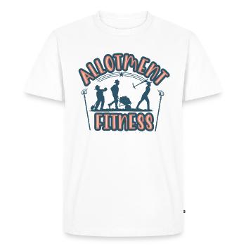 Allotment fitness - Men's Premium Organic T-Shirt - white - Front - Nico (187cm)