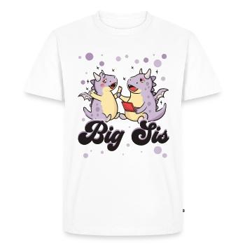 Big Sis - Men's Premium Organic T-Shirt - white - Front - Nico (187cm)