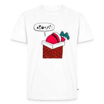 SANTA CLAUS SANTA CLAUS CADEAUX T-SHIRT - T-shirt Premium bio Homme - blanc - Devant - Nico (187cm)