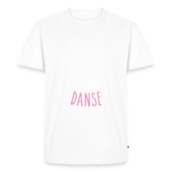 J'PEUX PAS J'AI DANSE - T-shirt Premium bio Homme - blanc - Devant - Nico (187cm)