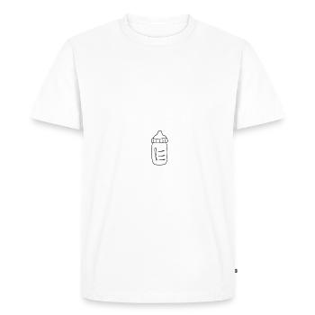 JE PEUX PAS J'AI BIBERON - HUMOUR - T-shirt Premium bio Homme - blanc - Devant - Nico (187cm)