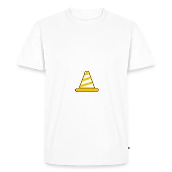 J'PEUX PAS J'AI CHANTIER - PLOT DE CHANTIER - T-shirt Premium bio Homme - blanc - Devant - Nico (187cm)