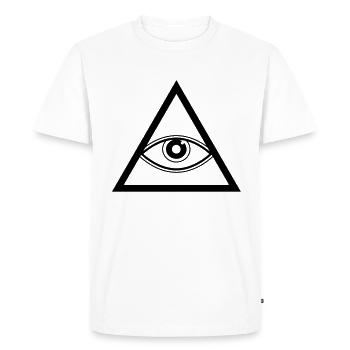 Triangle - Men's Premium Organic T-Shirt - white - Front - Nico (187cm)