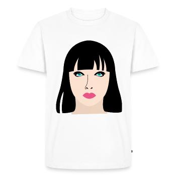 Manga Doll Gift - Men's Premium Organic T-Shirt - white - Front - Nico (187cm)