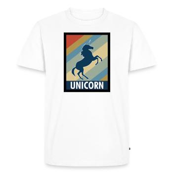 Un cadeau de licorne mythique - T-shirt Premium bio Homme - blanc - Devant - Nico (187cm)