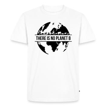 Nature Protection de l'environnement Cadeau Terre Mère - T-shirt Premium bio Homme - blanc - Devant - Nico (187cm)