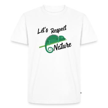 Environmental protection nature lovers say gift - Men's Premium Organic T-Shirt - white - Front - Nico (187cm)