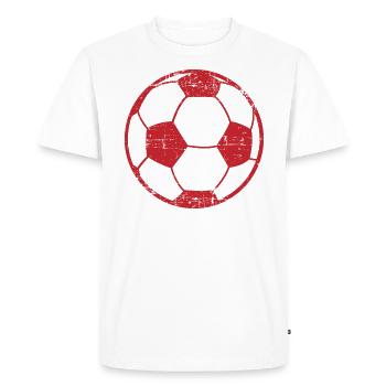 Cadeau ballon de foot - T-shirt Premium bio Homme - blanc - Devant - Nico (187cm)